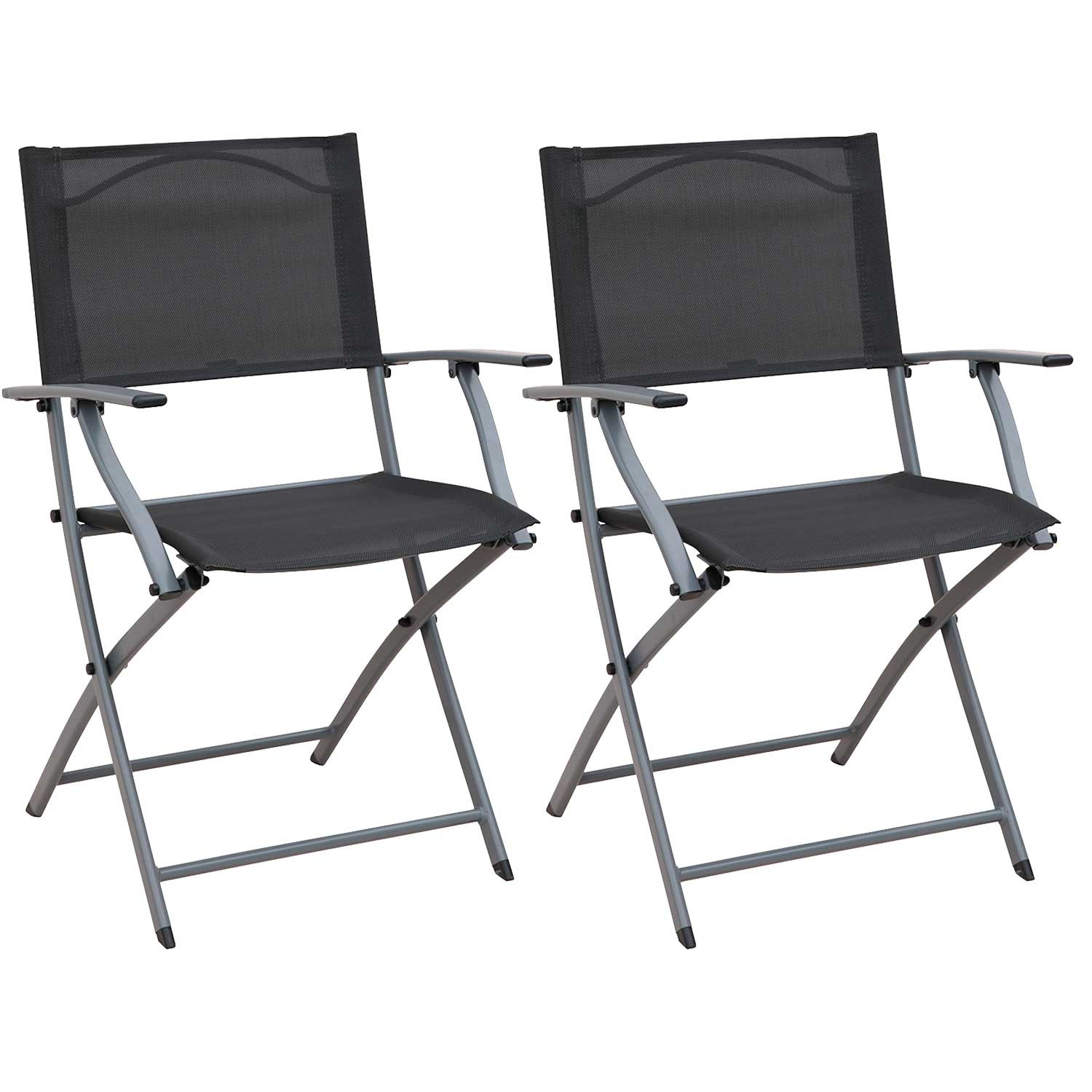 Pack 2 Sillas Plegables con Brazos Ada 49x54x84cm 7house Mesas y Sillas Plegables 1